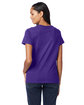 Hanes Ladies' Perfect-T V-Neck T-Shirt purple ModelBack