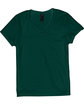 Hanes Ladies' Perfect-T V-Neck T-Shirt deep forest FlatFront