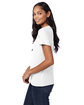 Hanes Ladies' Perfect-T V-Neck T-Shirt white ModelSide