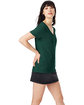 Hanes Ladies' Perfect-T V-Neck T-Shirt deep forest ModelSide