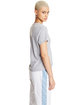 Hanes Ladies' Perfect-T V-Neck T-Shirt light steel ModelSide