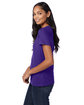Hanes Ladies' Perfect-T V-Neck T-Shirt purple ModelSide
