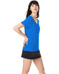 Hanes Ladies' Perfect-T V-Neck T-Shirt bluebell breeze ModelSide