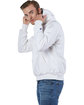 Champion Reverse Weave® Pullover Hooded Sweatshirt WHITE ModelSide