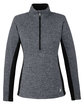 Spyder Ladies' Constant Half-Zip Sweater black hthr/ blk OFFront