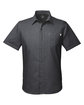 Spyder Men's Stryke Woven Short-Sleeve Shirt BLACK OFFront