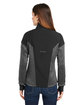 Spyder Ladies' Passage Sweater Jacket polar powdr/ blk ModelBack