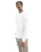 Champion Adult Powerblend® Crewneck Sweatshirt WHITE ModelQrt