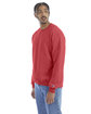 Champion Adult Powerblend® Crewneck Sweatshirt scarlet heather ModelQrt