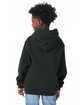 Champion Youth Powerblend® Pullover Hooded Sweatshirt black ModelBack