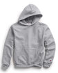 Champion Youth Powerblend® Pullover Hooded Sweatshirt light steel FlatFront