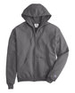 Champion Adult Powerblend® Full-Zip Hooded Sweatshirt stone gray OFFront