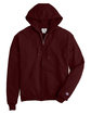 Champion Adult Powerblend® Full-Zip Hooded Sweatshirt maroon OFFront