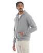 Champion Adult Powerblend® Full-Zip Hooded Sweatshirt light steel ModelQrt