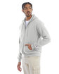 Champion Adult Powerblend® Full-Zip Hooded Sweatshirt silver grey ModelQrt