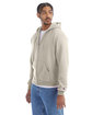 Champion Adult Powerblend® Full-Zip Hooded Sweatshirt sand ModelQrt