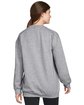 Gildan Adult Softstyle® Fleece Crew Sweatshirt RS SPORT GREY ModelBack