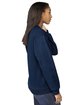 Gildan Adult Softstyle® Fleece Crew Sweatshirt navy ModelSide
