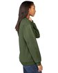 Gildan Adult Softstyle® Fleece Crew Sweatshirt military green ModelSide