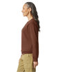 Gildan Adult Softstyle® Fleece Crew Sweatshirt cocoa ModelSide