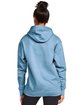 Gildan Adult Softstyle® Fleece Pullover Hooded Sweatshirt stone blue ModelBack