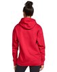 Gildan Adult Softstyle® Fleece Pullover Hooded Sweatshirt red ModelBack