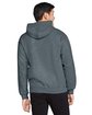 Gildan Adult Softstyle® Fleece Pullover Hooded Sweatshirt dark heather ModelBack