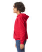 Gildan Youth Softstyle Midweight Fleece Hooded Sweatshirt red ModelSide