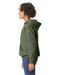 Gildan Youth Softstyle Midweight Fleece Hooded Sweatshirt military green ModelSide