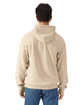 Gildan Unisex Softstyle Fleece Hooded Sweatshirt sand ModelBack