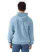 Gildan Unisex Softstyle Fleece Hooded Sweatshirt stone blue ModelBack