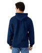 Gildan Unisex Softstyle Fleece Hooded Sweatshirt navy ModelBack