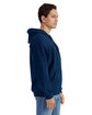 Gildan Unisex Softstyle Fleece Hooded Sweatshirt navy ModelSide