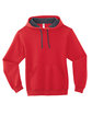 Fruit of the Loom Adult SofSpun® Hooded Sweatshirt fiery red OFFront