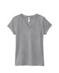 Fruit of the Loom Ladies' Sofspun Jersey Junior V-Neck T-Shirt athletic heather OFFront