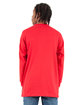 Shaka Wear Adult Active Long-Sleeve T-Shirt red ModelBack