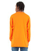 Shaka Wear Adult Active Long-Sleeve T-Shirt orange ModelBack