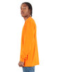Shaka Wear Adult Active Long-Sleeve T-Shirt orange ModelSide