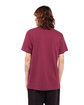 Shaka Wear Adult 6 oz., Active Short-Sleeve Crewneck T-Shirt BURGUNDY ModelBack