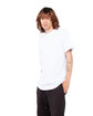 Shaka Wear Adult Active Short-Sleeve Crewneck T-Shirt white ModelQrt