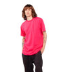 Shaka Wear Adult Active Short-Sleeve Crewneck T-Shirt hot pink ModelQrt