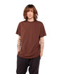 Shaka Wear Adult Active Short-Sleeve Crewneck T-Shirt brown ModelQrt