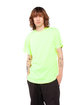 Shaka Wear Adult Active Short-Sleeve Crewneck T-Shirt safety green ModelQrt