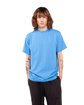 Shaka Wear Adult Active Short-Sleeve Crewneck T-Shirt cream blue ModelQrt