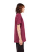 Shaka Wear Adult 6 oz., Active Short-Sleeve Crewneck T-Shirt BURGUNDY ModelSide