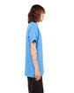 Shaka Wear Adult 6 oz., Active Short-Sleeve Crewneck T-Shirt CREAM BLUE ModelSide