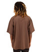 Shaka Wear Garment-Dyed Crewneck T-Shirt mocha ModelBack