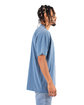 Shaka Wear Garment-Dyed Crewneck T-Shirt washed denim ModelSide