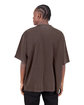 Shaka Wear Adult Garment-Dyed Drop-Shoulder T-Shirt mocha ModelBack