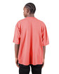 Shaka Wear Adult Garment-Dyed Drop-Shoulder T-Shirt peach ModelBack